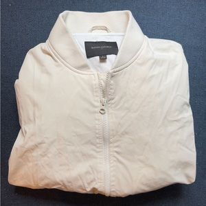 Banana Republic white bomber jacket size L